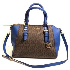 Blue and Brown MK Handbags